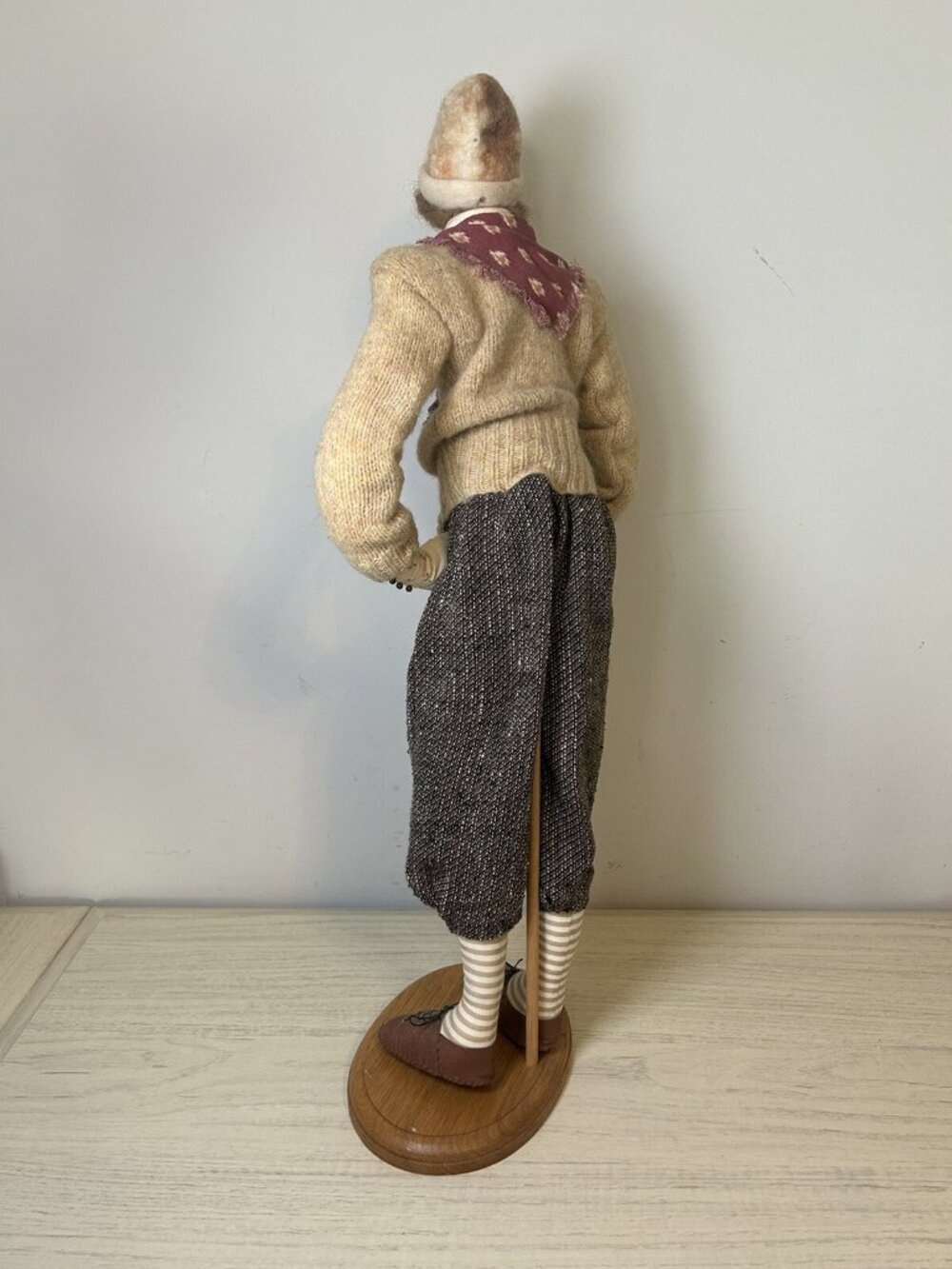 Akira Blount Doll Handmade Needle Sculpted Signed Vintage 24” With Stand - Picture 11 of 16